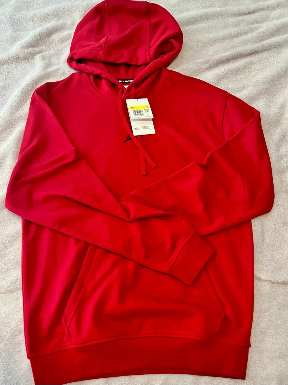 Jordan’s sports Men's Red Pullover Hoodie - Classic Casual Sweatshirt